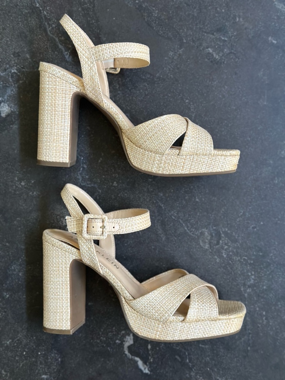Anne Klein Platform Block Heel Sandals - Picture 4 of 8